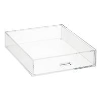The Container Store Luxe Portrait Acrylic Paper Drawer Clear