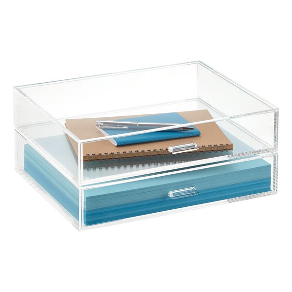 Acrylic Desk Organizer Clear Paper Tray File Storage for Office  Organization