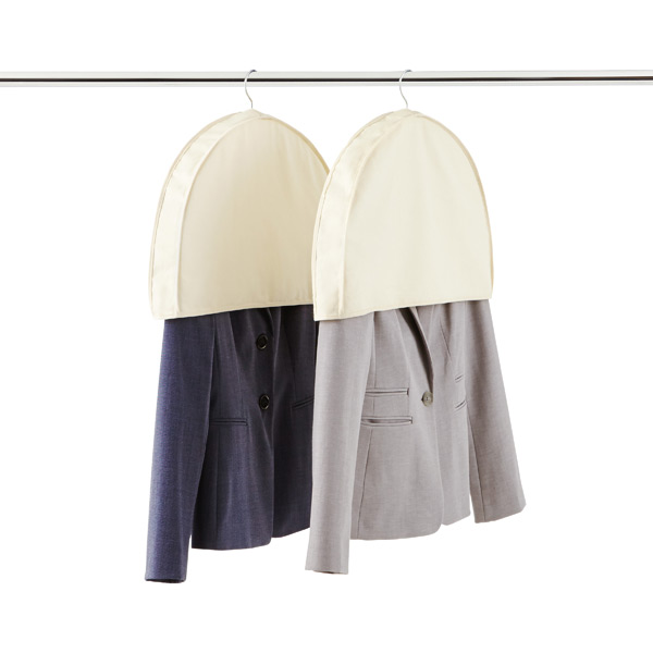Shoulder Closet Garment Cover Plastic Hanger Protector Fighting Dust Suits 12pc 