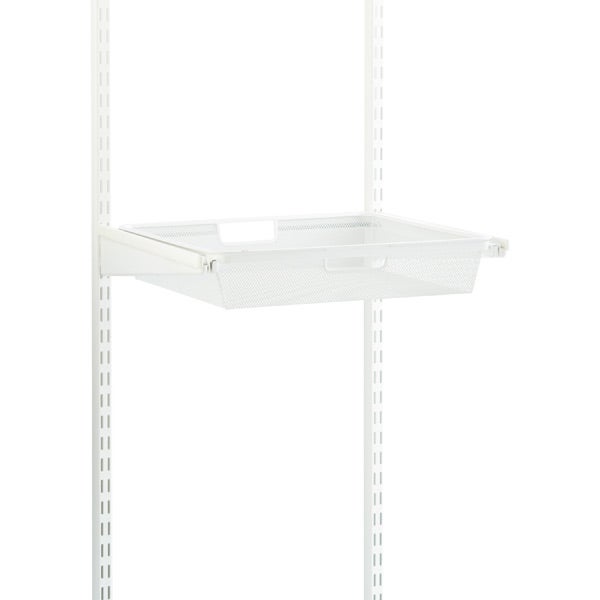 White Elfa classic 18" Mesh Hanging Drawers & Frame
