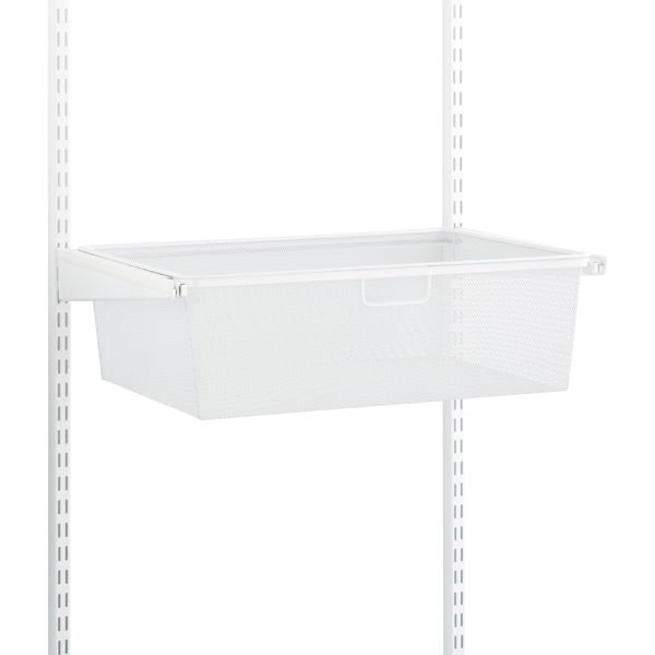 White Elfa classic 2' Mesh Hanging Drawers & Frame