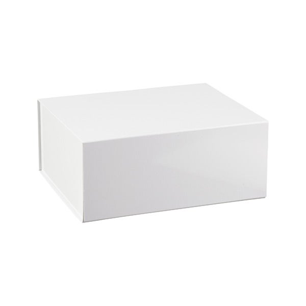 Glossy White Collapsible Gift Boxes | The Container Store