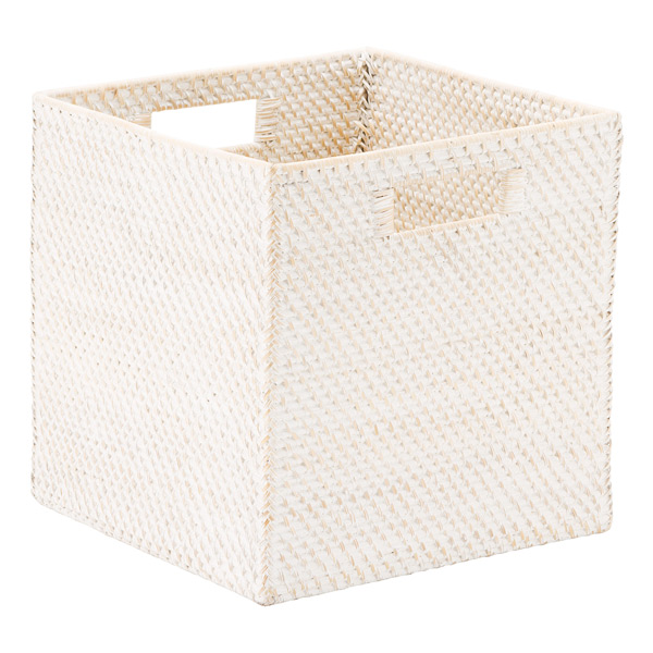 Storage Bench Division, Mudroom Storage Baskets White