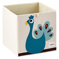 3 Sprouts Peacock Toy Storage Cube