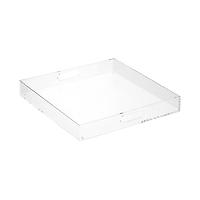 Square Acrylic Serving Tray with Handles