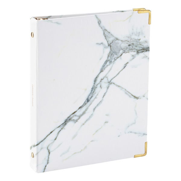 Marble mini three ring binder the container store