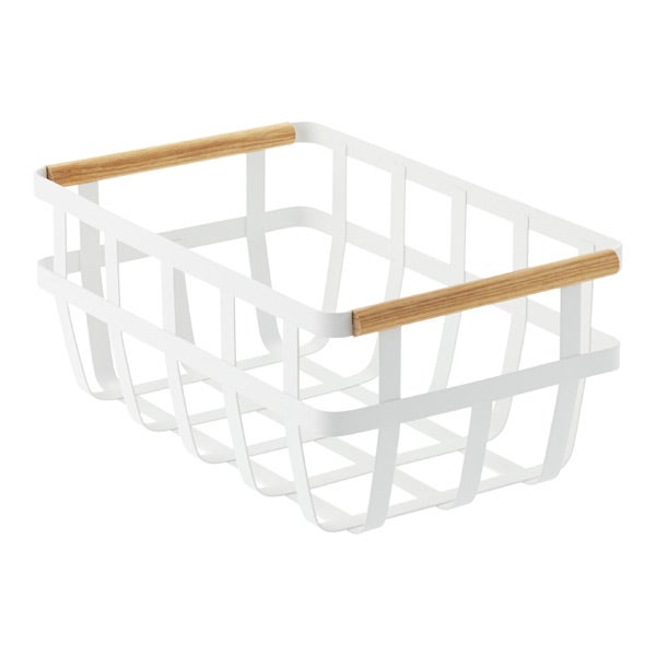 Yamazaki Tosca Baskets with Wooden Handles