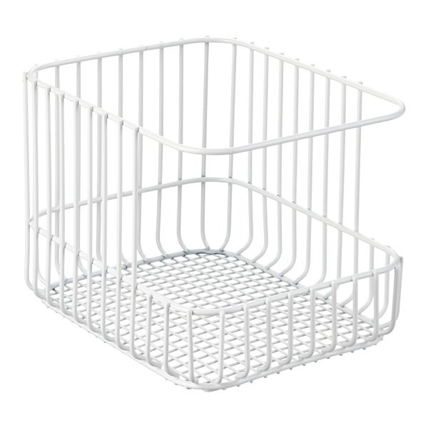 Scala Steel Wire Stackable Basket The Container Store