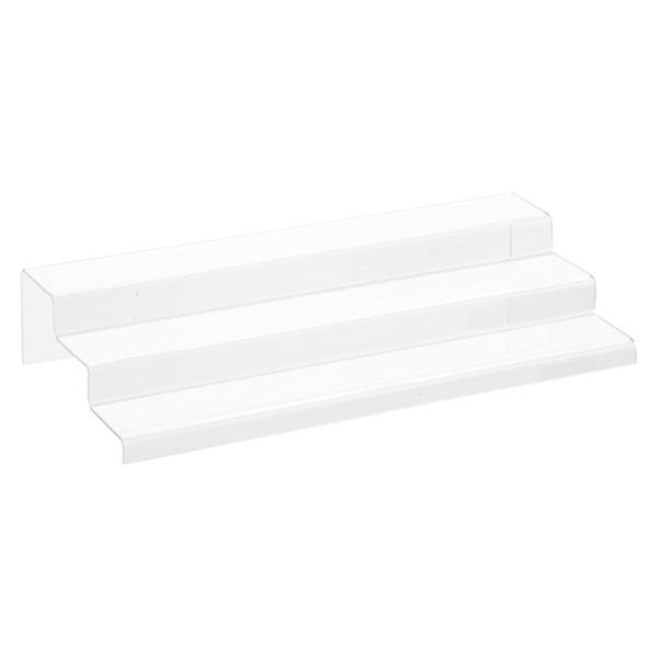3-Tier Acrylic Cabinet Organizer Clear, 18 x 8-3/8 x 3-3/8 H | The Container Store
