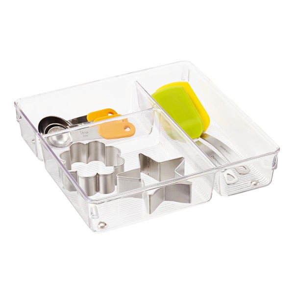 Idesign Linus 3 Section Drawer Organizer The Container Store
