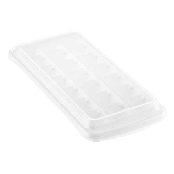 Ice Cube Tray Freezer with Lid Cover White Made by Design
