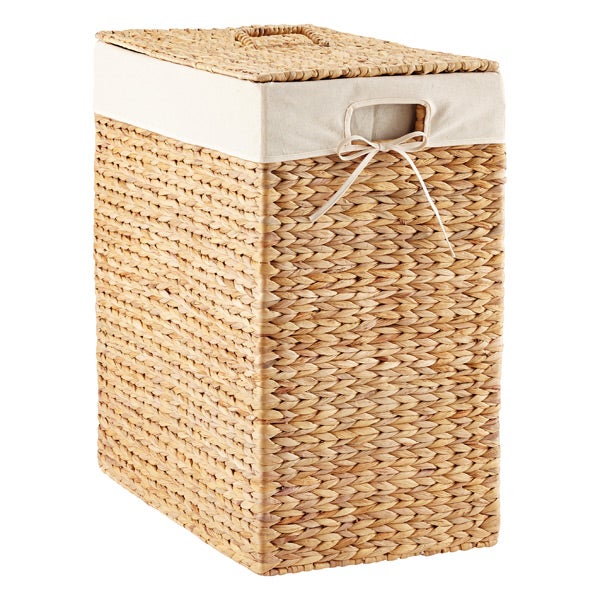 Rectangular Water Hyacinth Hamper The Container Store