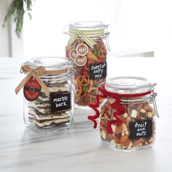 Bormioli Hermetic Glass Jars With Chalkboard Labels The