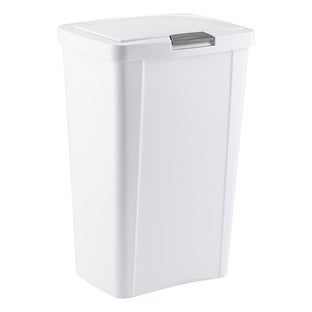 Sterilite White Touch Top Trash Cans The Container Store