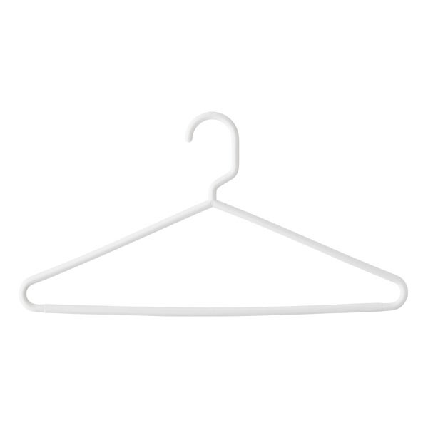 grey clothes hangers