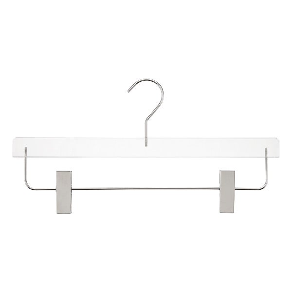 Pant and Skirt Hanger Clear Pkg/3, 13 x 1-1/8 x 6 H | The Container Store