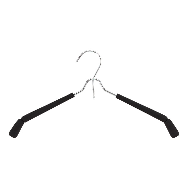 R1034 Black Non-Slip Knitwear Hangers 46cm 