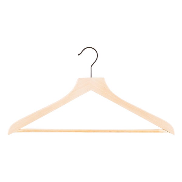 Kid's Wooden Hanger White Pkg/6, 12 x 1/2 x 7-3/4 H | The Container Store