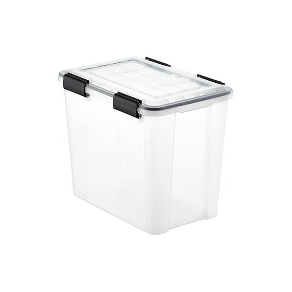 IRIS 16 Qt. WEATHERTIGHT Multi-Purpose Storage Box, Clear with