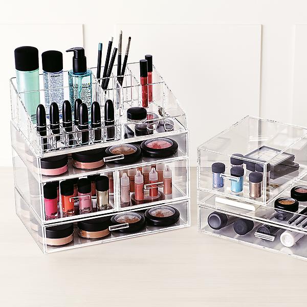 resterende rabat apparat Luxe Large Acrylic Makeup Organizer | The Container Store