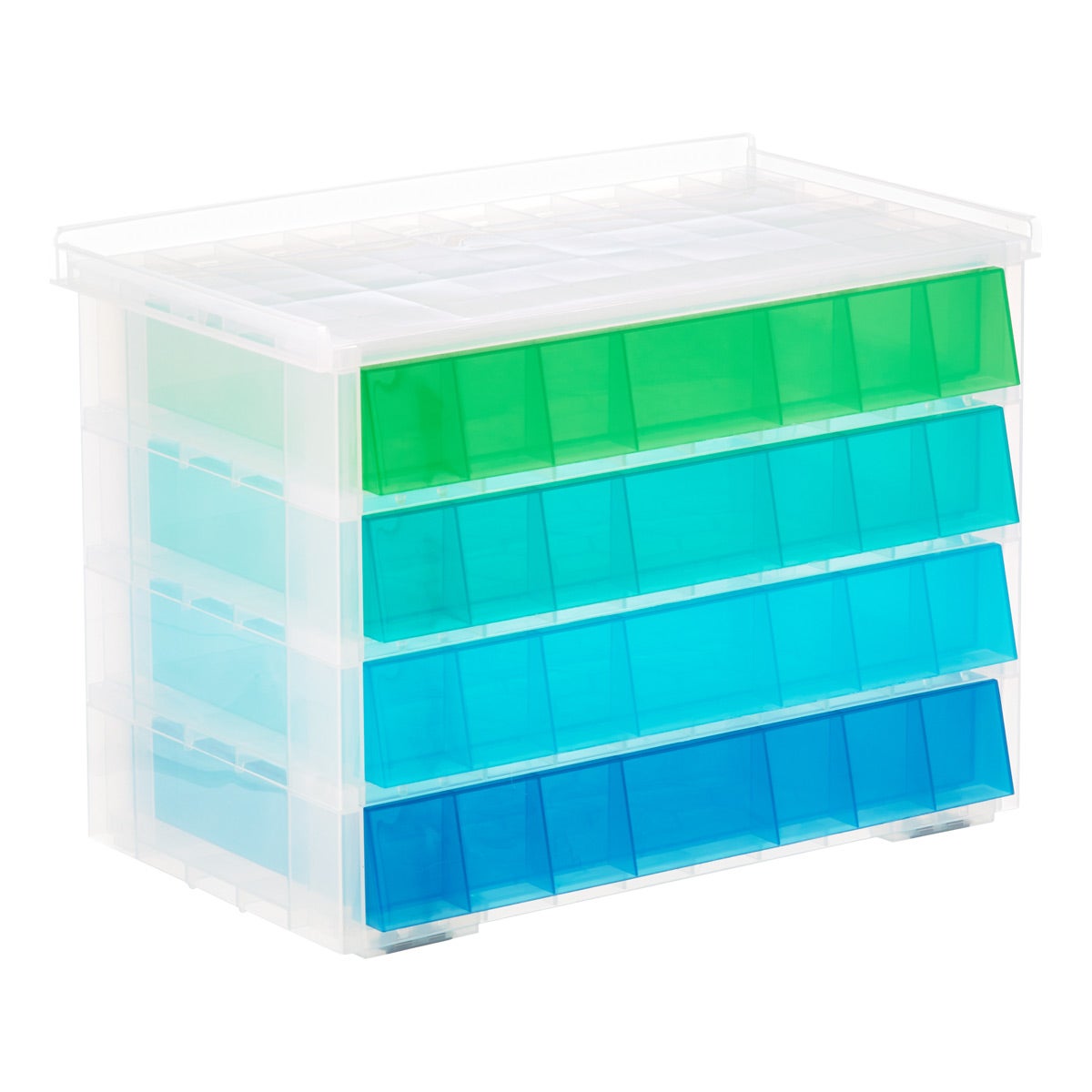 Blue Aquarium 4 Drawer Storage Unit