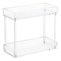 2-Tier Acrylic Tower Clear