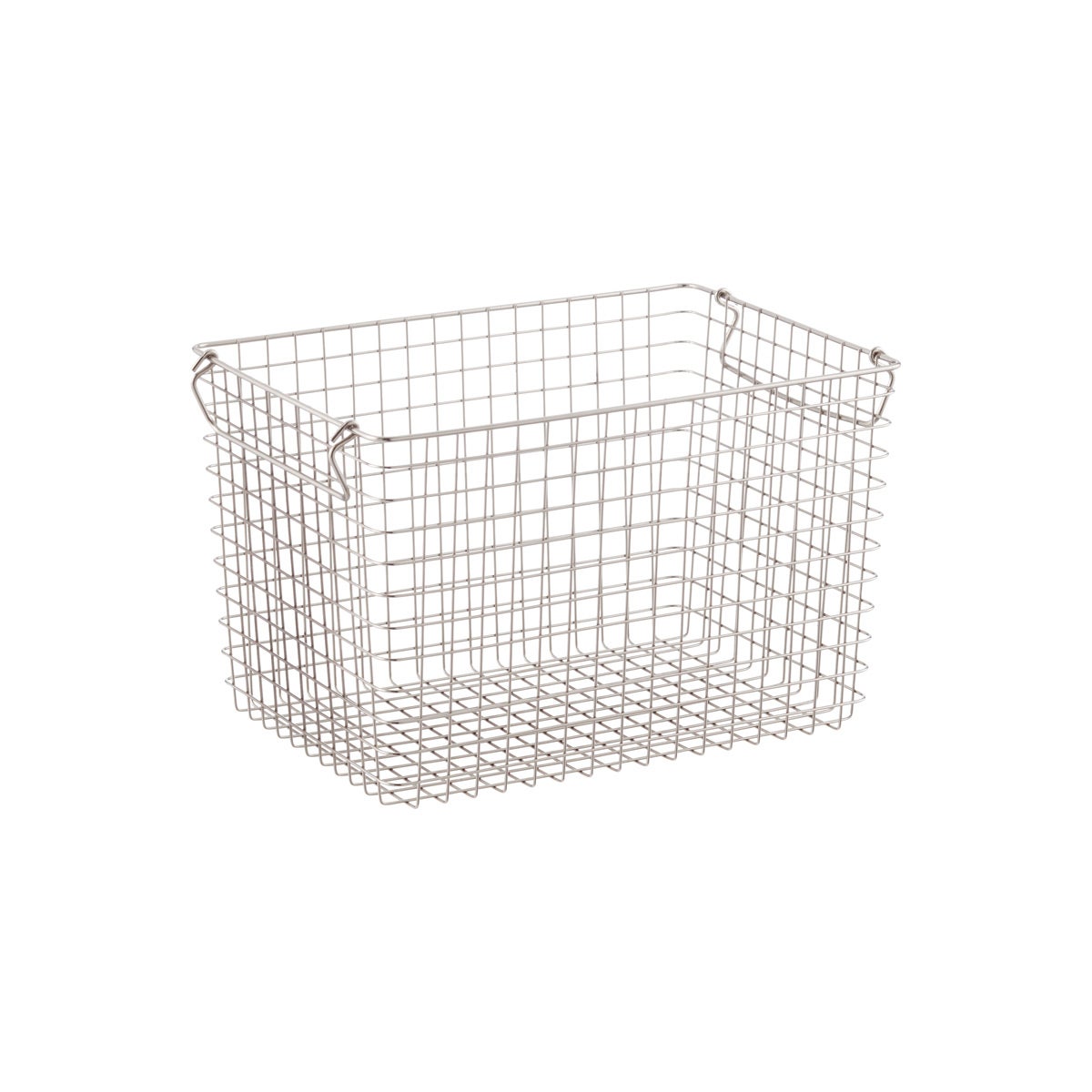 Stackable Wire Storage Baskets with Handles The Container Store