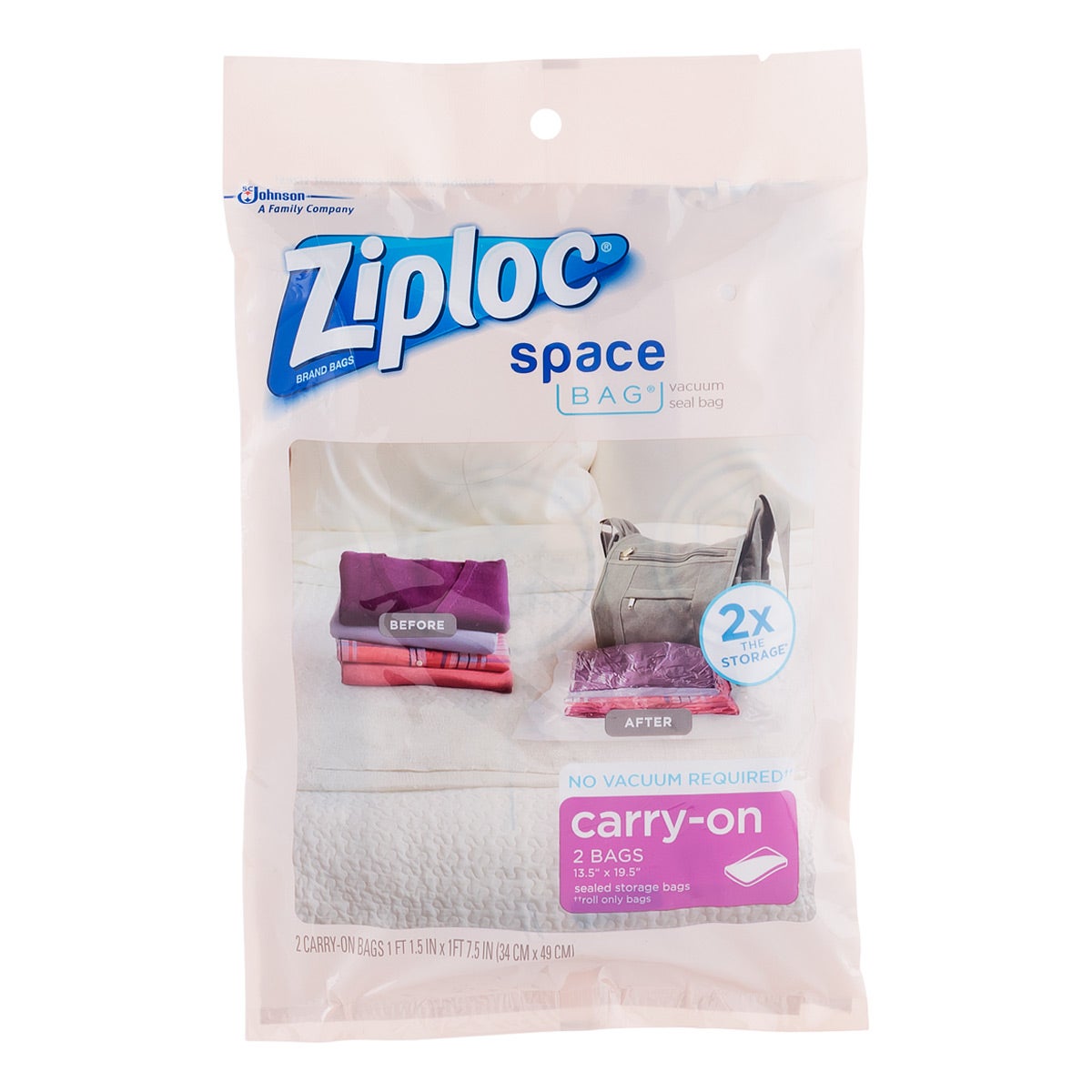ziploc carry on