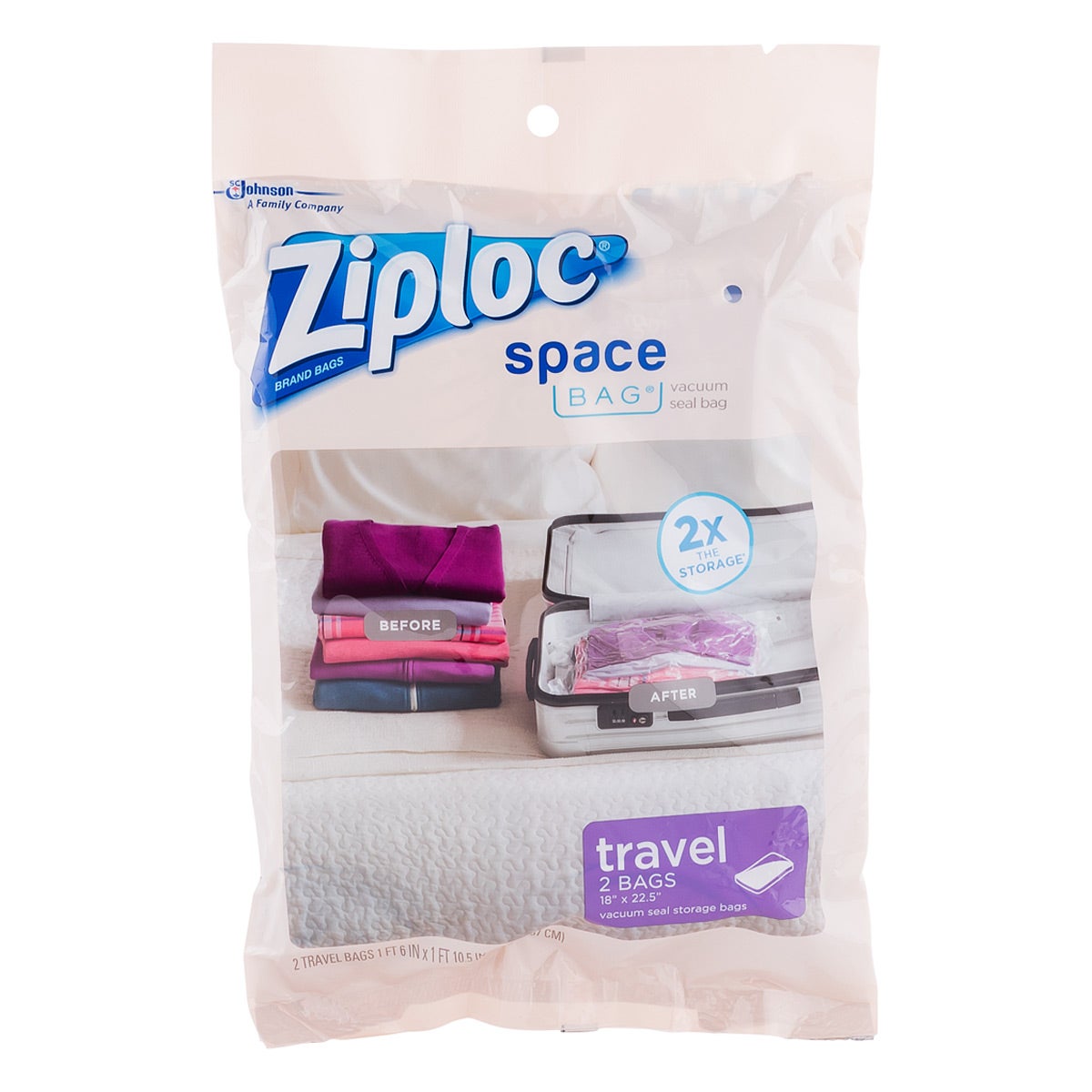 ziploc travel space bags