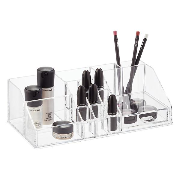 Make Up Cosmetic Storage Box Organizer Clear Acrylic 2 Layer