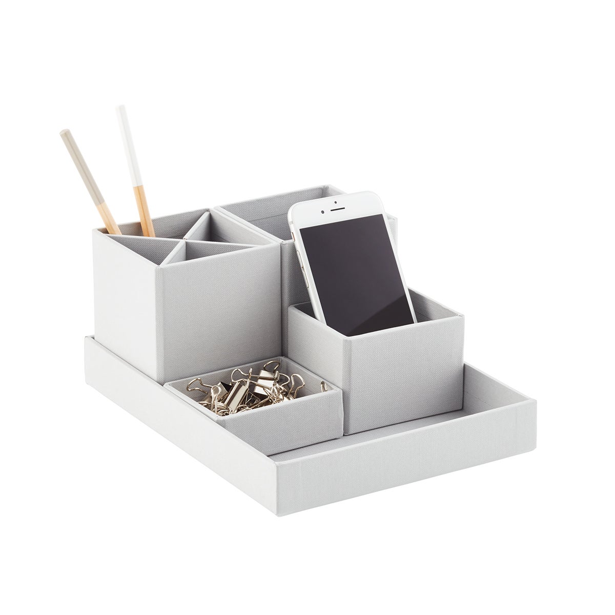 So Light Grey Stockholm Desktop Organizer The Container So Light Grey Stockholm Desktop Organizer