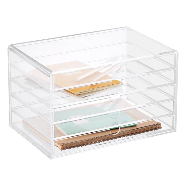 5-Drawer Premium Acrylic Accessory Box