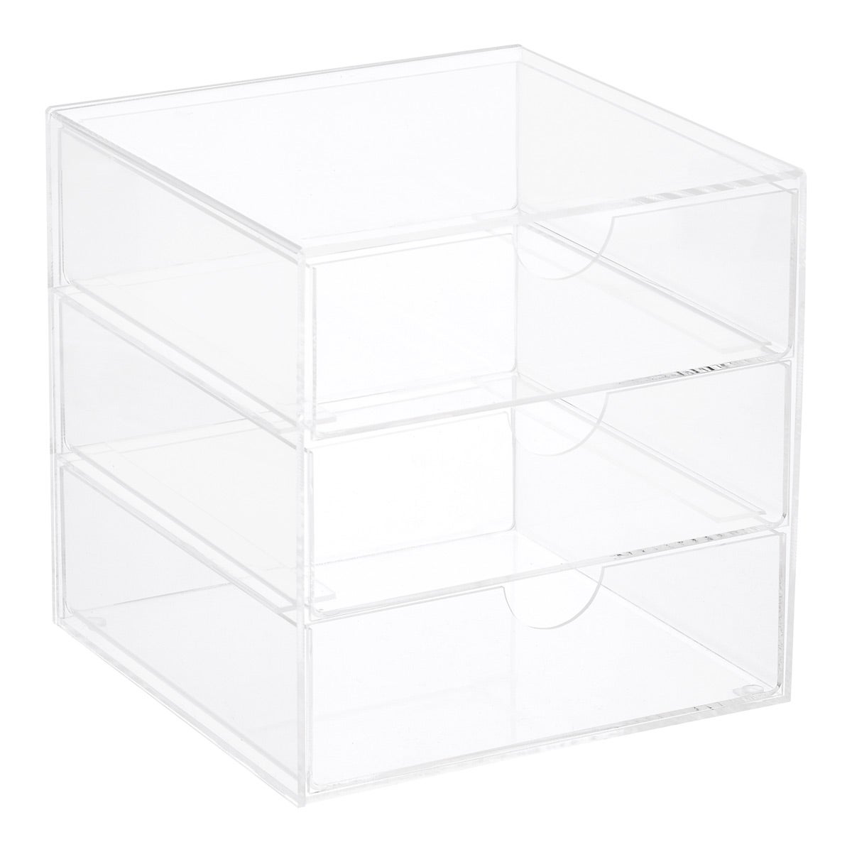 3 Drawer Premium Acrylic Accessory Box The Container Store