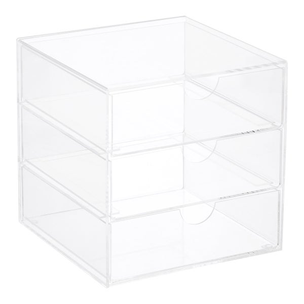 3-Drawer Premium Acrylic Accessory Box
