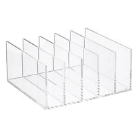 The Container Store Luxe 5-Section Acrylic Collator Clear