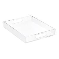 The Container Store Luxe Large Acrylic Paper Tray Clear