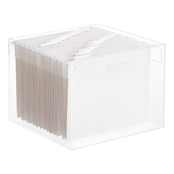 Stacking Acrylic Hanging File Box