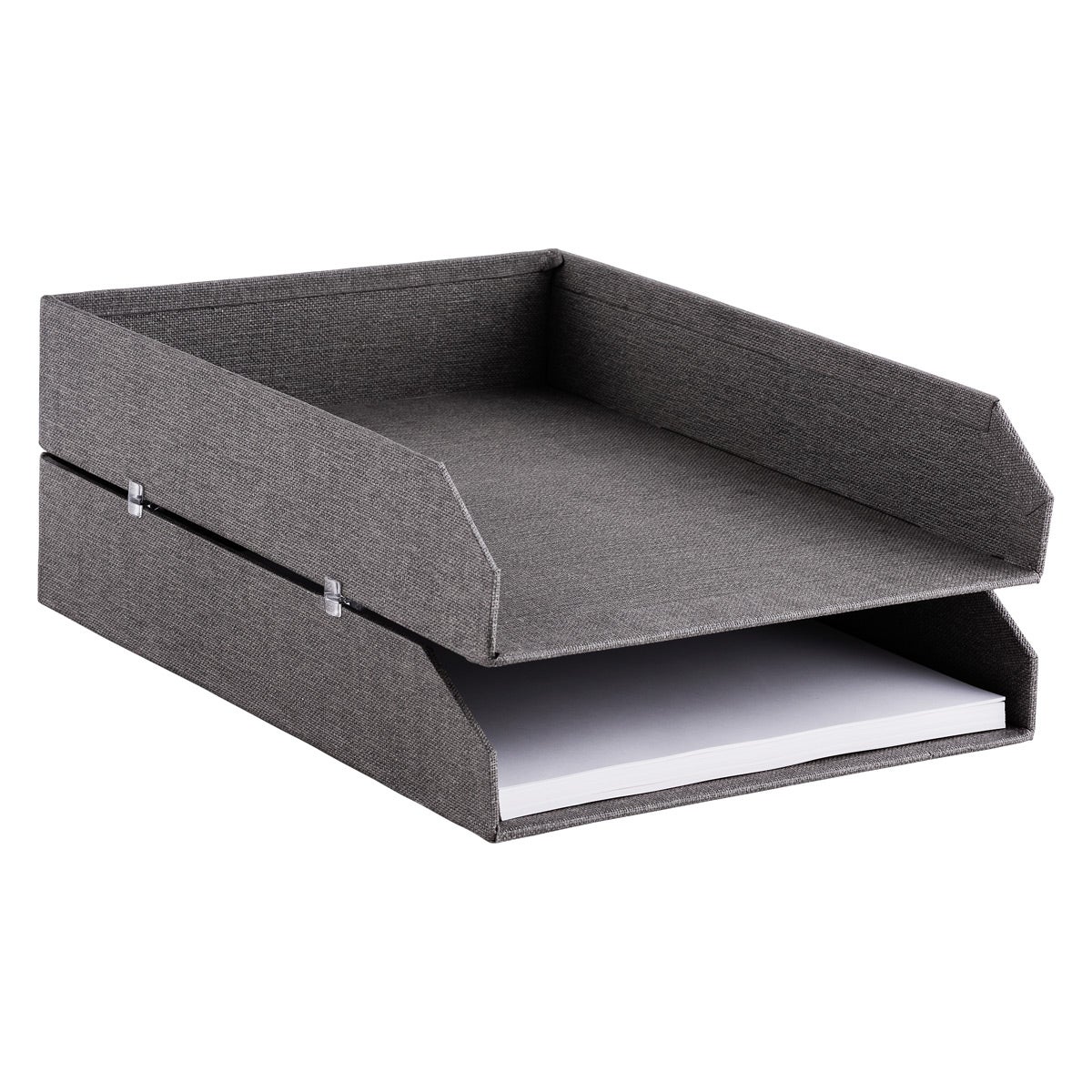 Exacompta Box of 6 Letter Trays A4 Glossy Translucent Grey Exacompta Box of 6 Letter Trays A4 Glossy Translucent Grey