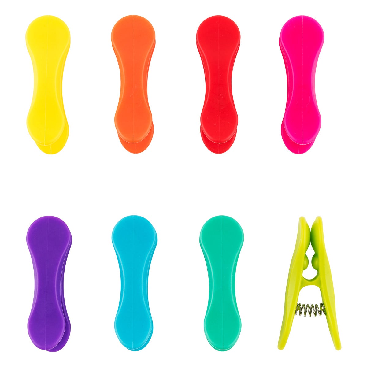 Multi-Purpose Multi-Color Steel Clips | The Container Store