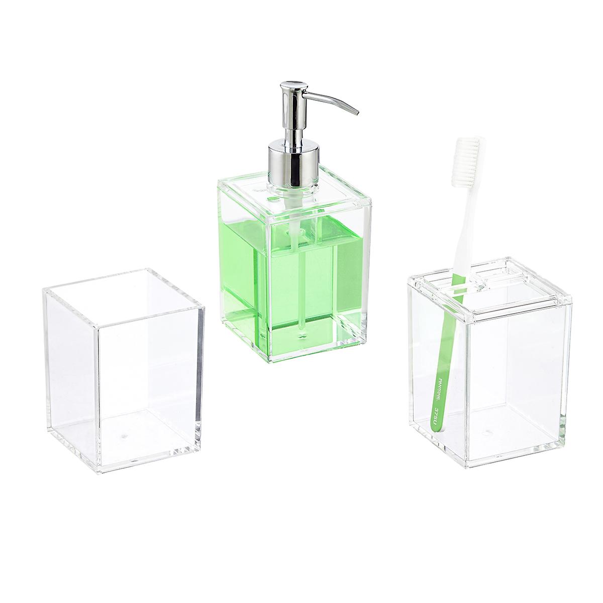 Clear Acrylic Countertop Bathroom Set The Container Store