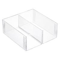 The Container Store Clearline Divided Shoe Bin Clear