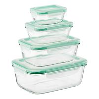 Good Grips 8-Piece Smart Seal Glass Food Storage Rectangle