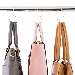 Chrome Metal Tote Hangers The Container Store