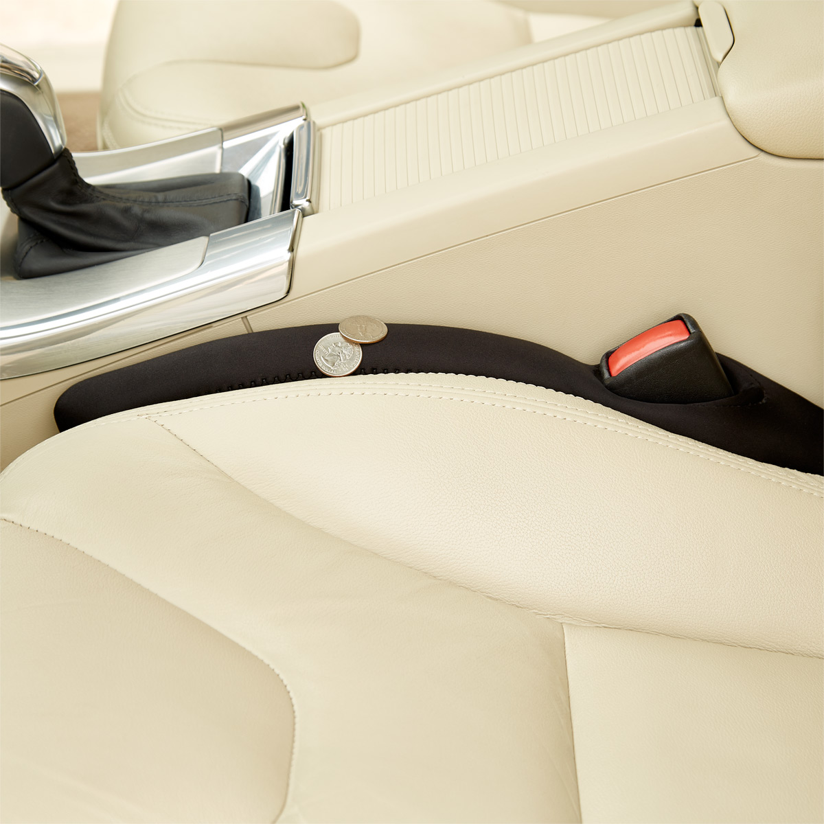 Car seat gap filler AntiDrop - 2 pieces - Closes the gap between