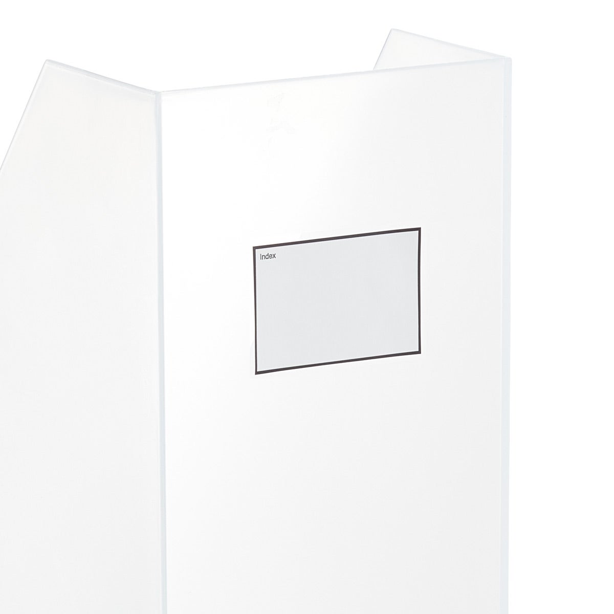 Clear Likeit Wide Magazine Holder The Container Store