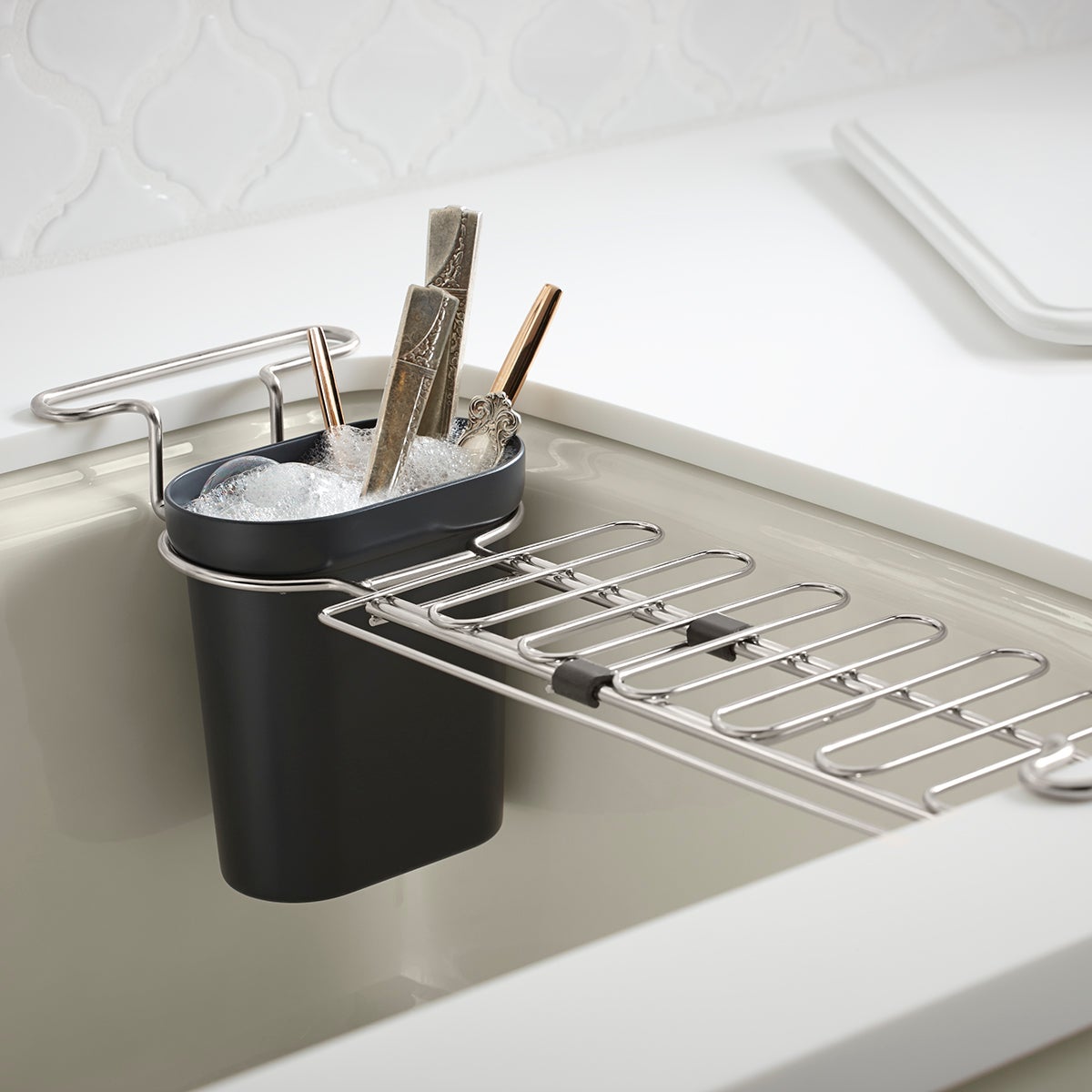 Kohler Chrome Kitchen Sink Utility Rack