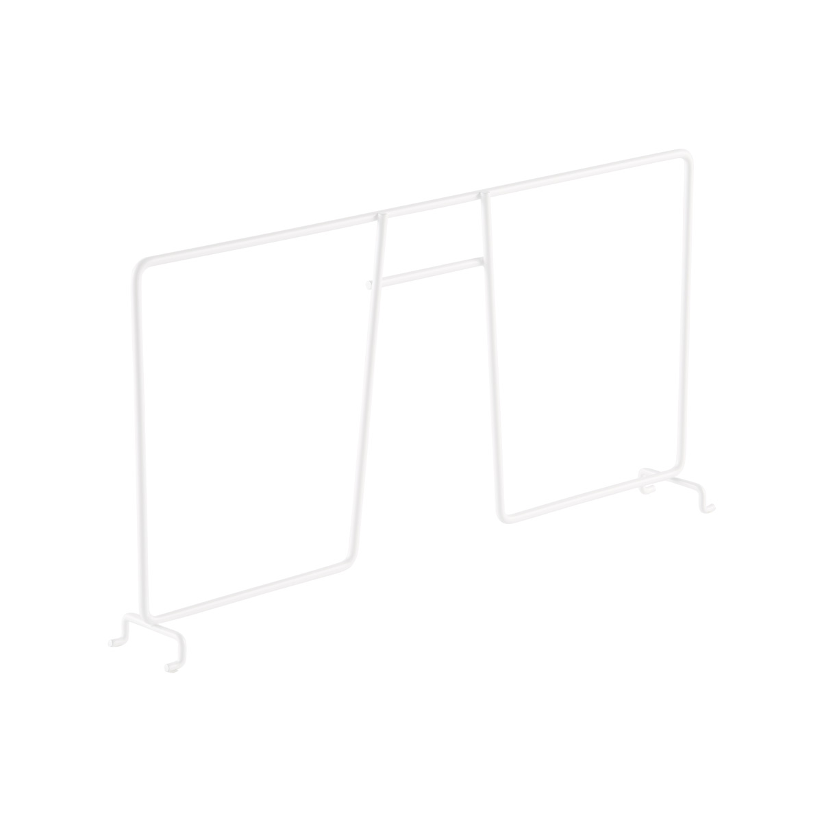 HOUSEHOLD ESSENTIALS White Wire Shelf Divider 2-Pack 25001 - The