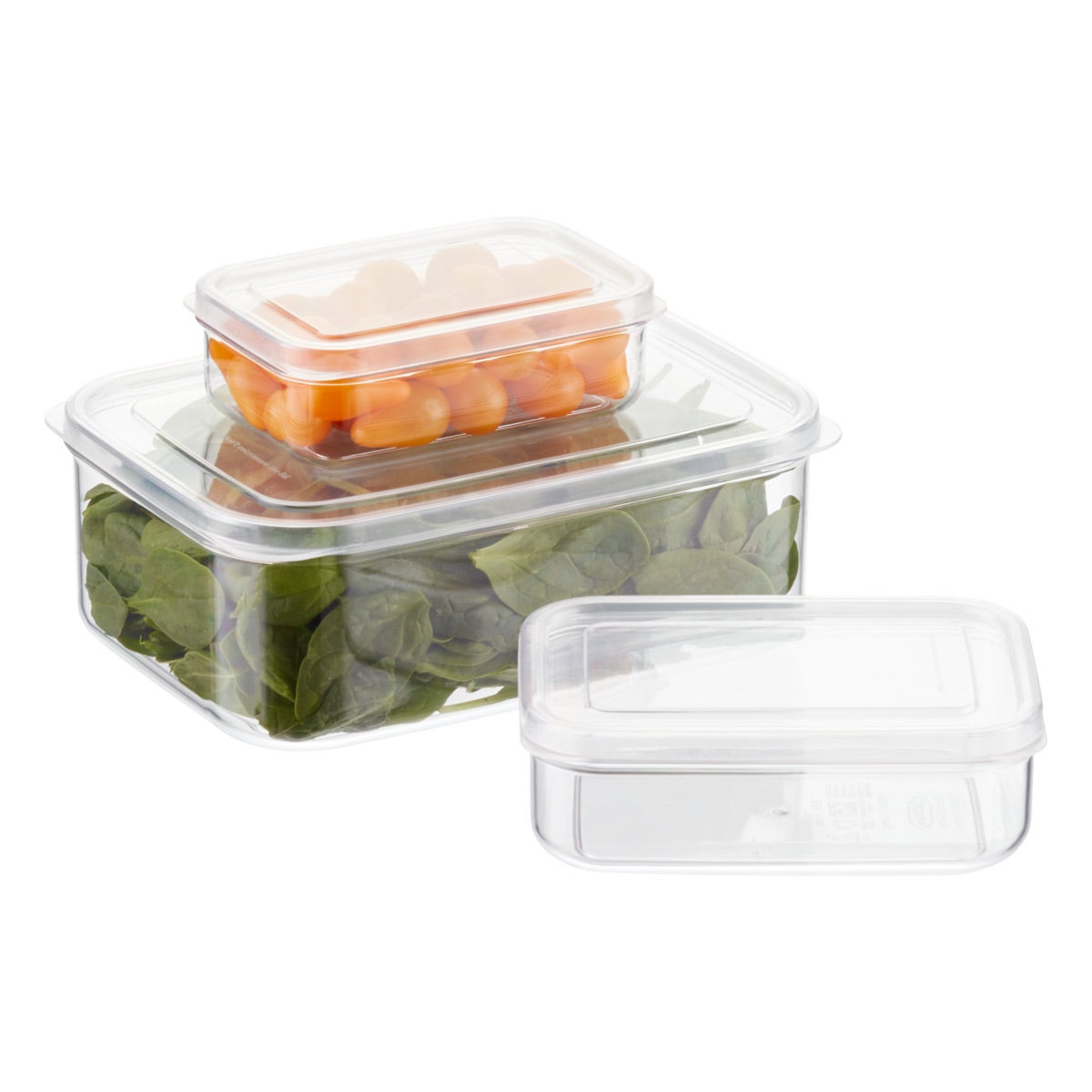 The Container Store 21 oz. Rectangular Crystal Clear Food Storage 620 ml. 6 x 4-1/4 x 2 H - Each