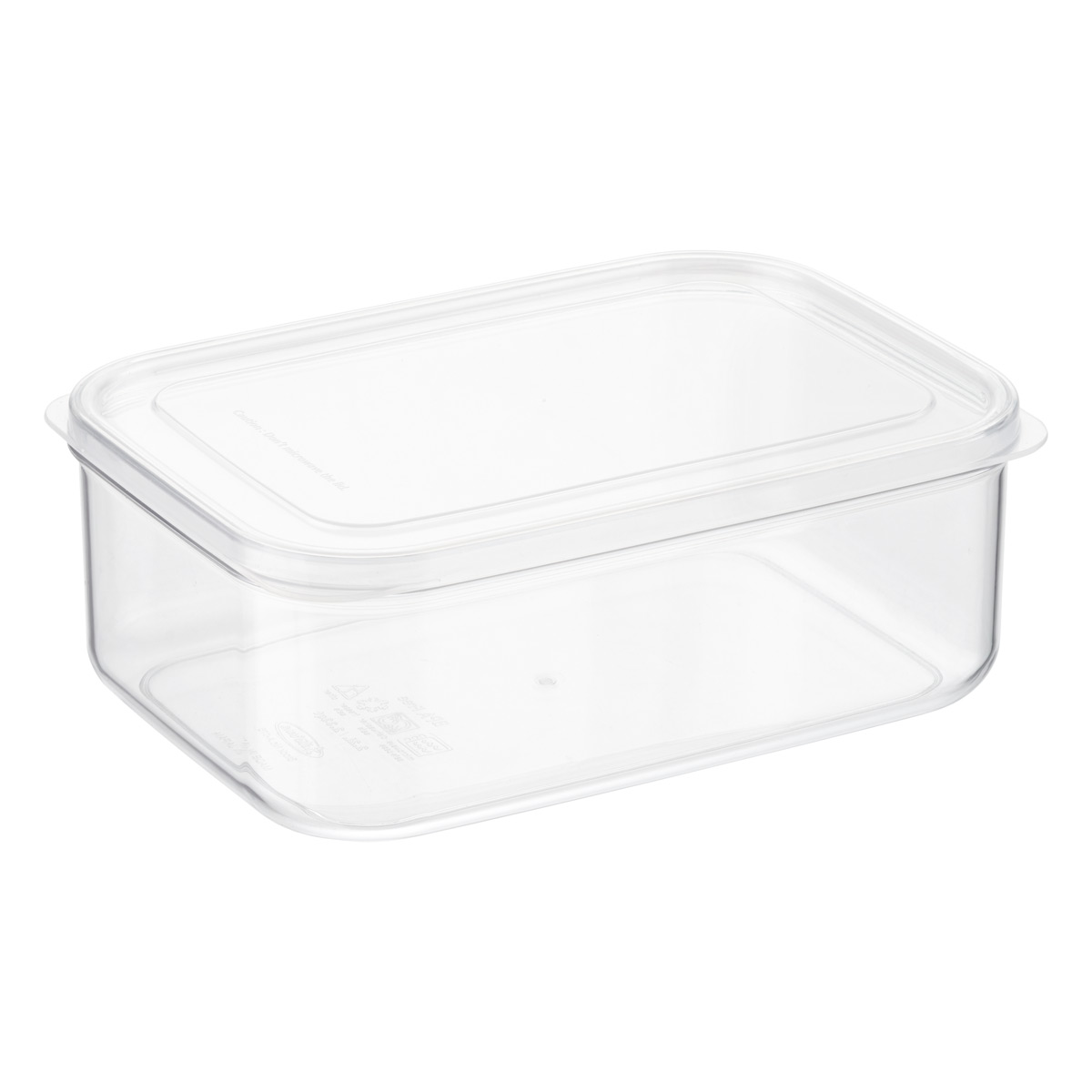 The Container Store 2.3 Quart 2.2L Rectangular Food Storage - Crystal Clear - 8-5/8 x 6-1/8 x 3-1/4 - Each