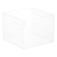 The Container Store Luxe Stackable Acrylic Hanging File Box Clear